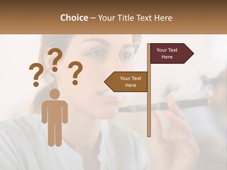 Smoking Girl PowerPoint Template