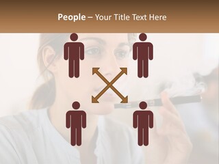 Smoking Girl PowerPoint Template