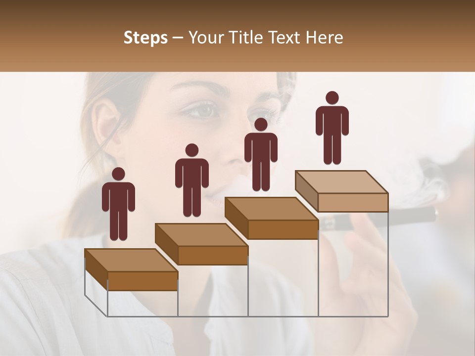 Smoking Girl PowerPoint Template