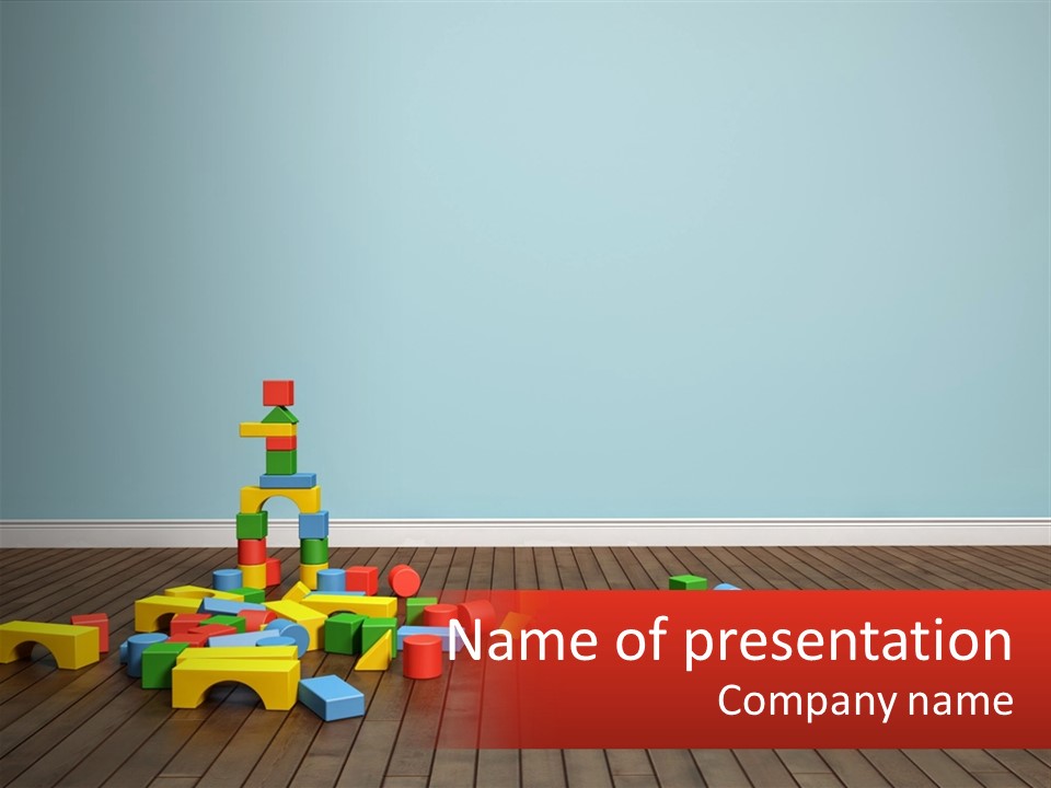 Children's Cubes PowerPoint Template