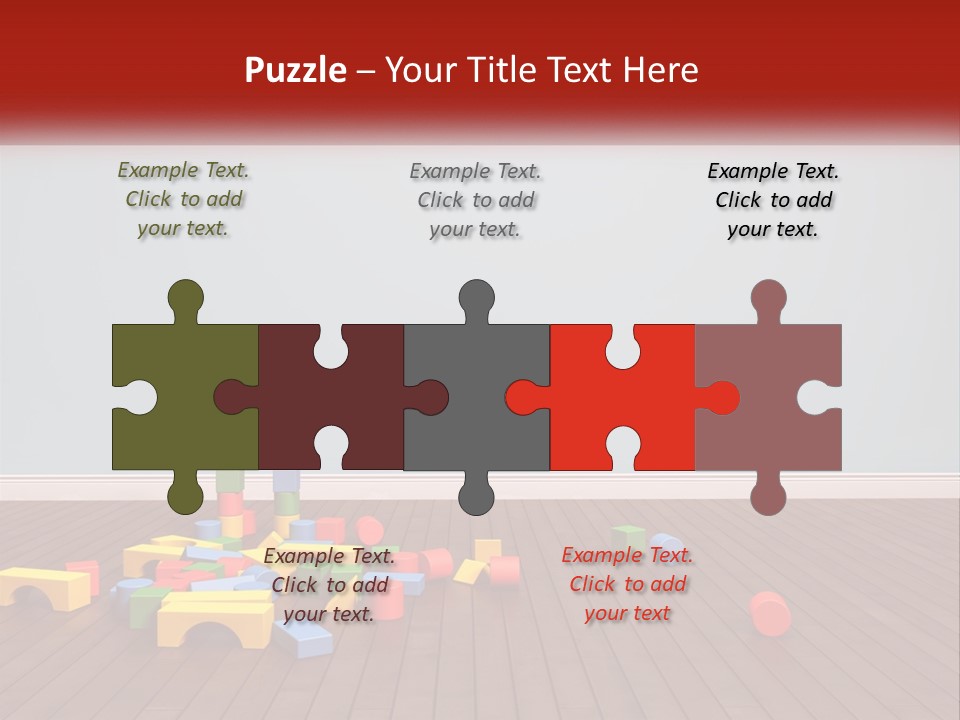 Children's Cubes PowerPoint Template