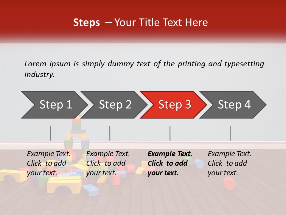 Children's Cubes PowerPoint Template