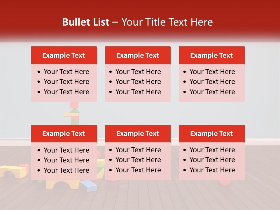 Children's Cubes PowerPoint Template