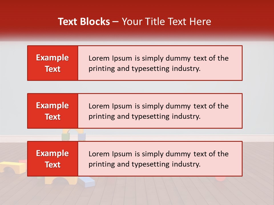 Children's Cubes PowerPoint Template