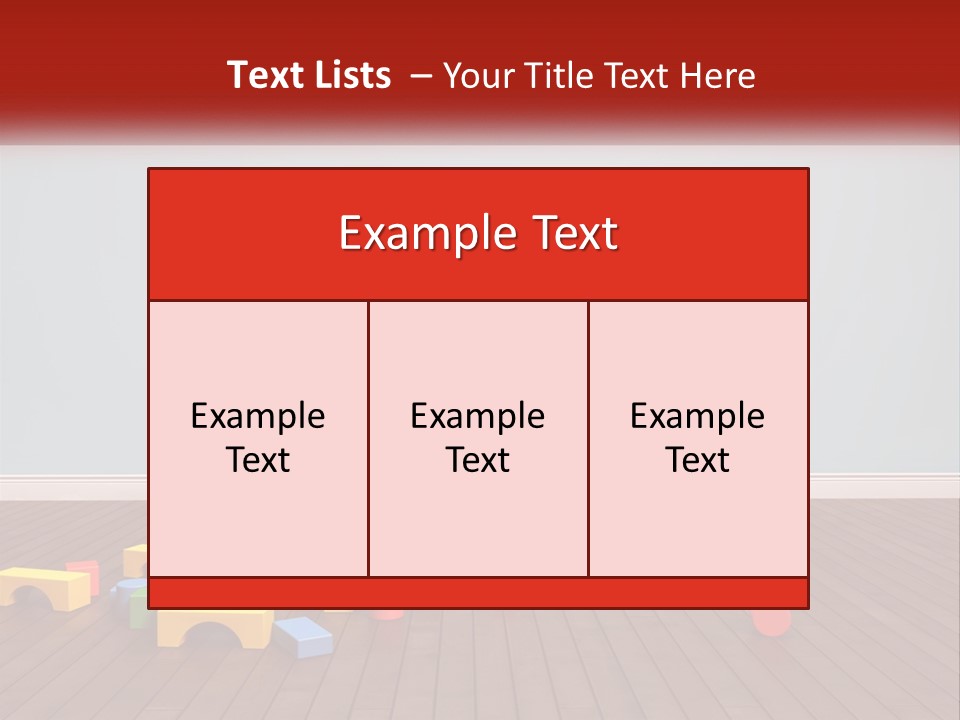 Children's Cubes PowerPoint Template