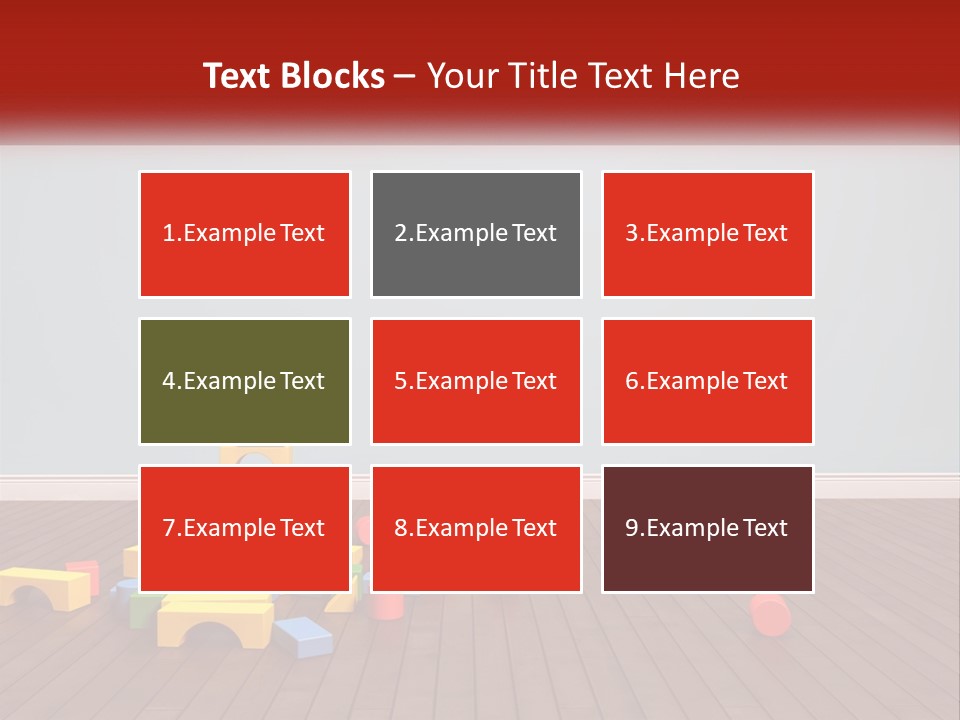 Children's Cubes PowerPoint Template