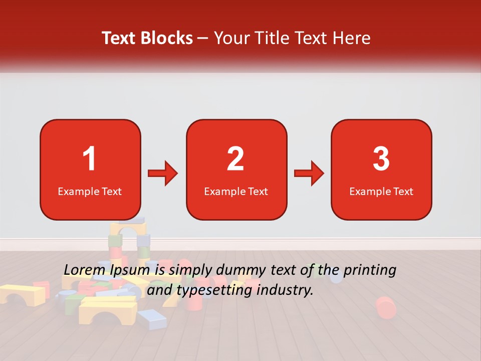 Children's Cubes PowerPoint Template