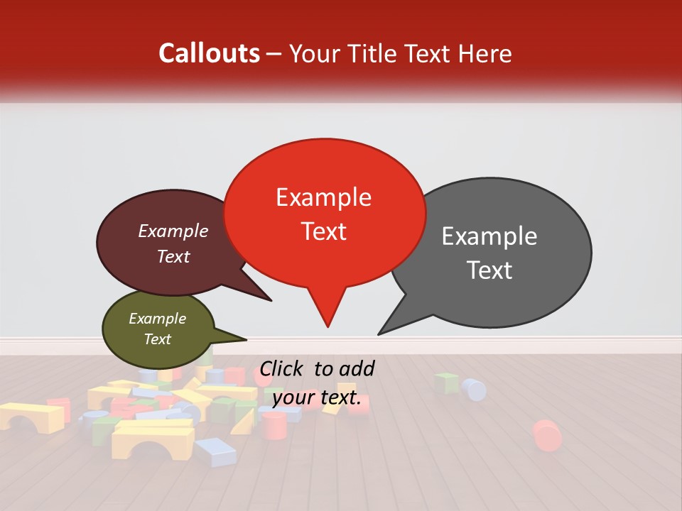 Children's Cubes PowerPoint Template