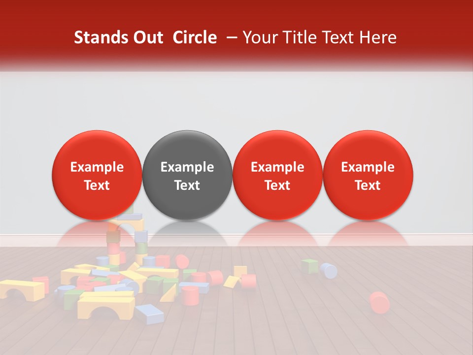 Children's Cubes PowerPoint Template