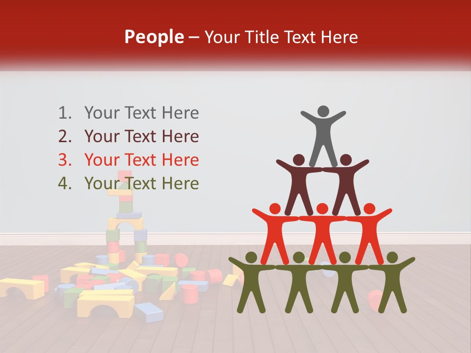 Children's Cubes PowerPoint Template