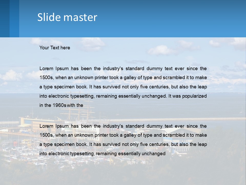 Yacht Port PowerPoint Template