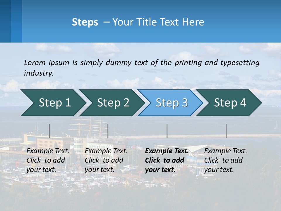 Yacht Port PowerPoint Template