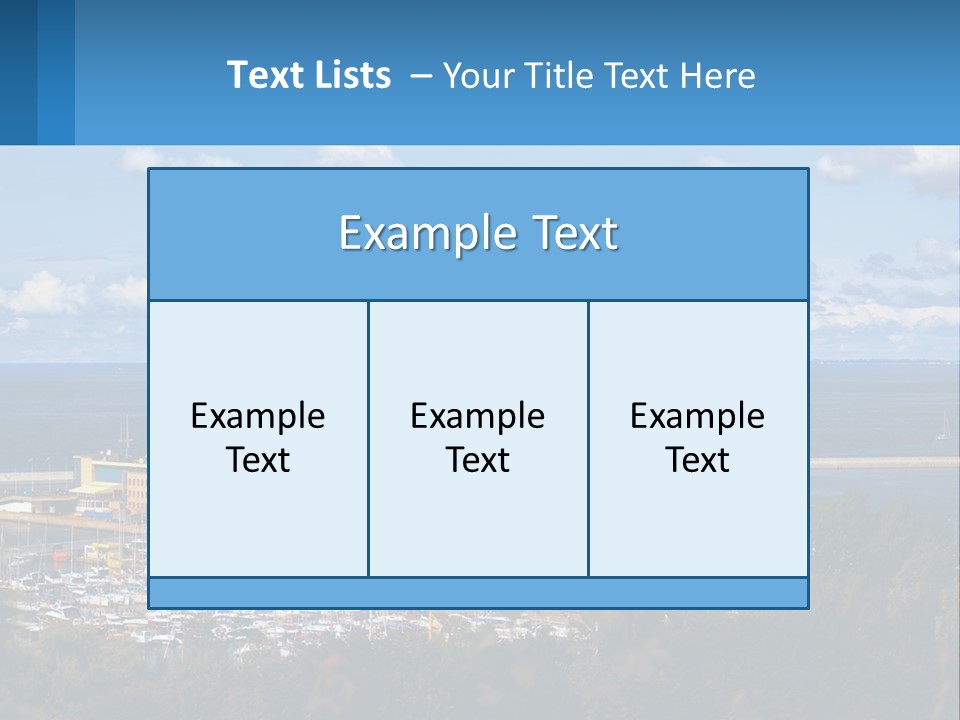 Yacht Port PowerPoint Template