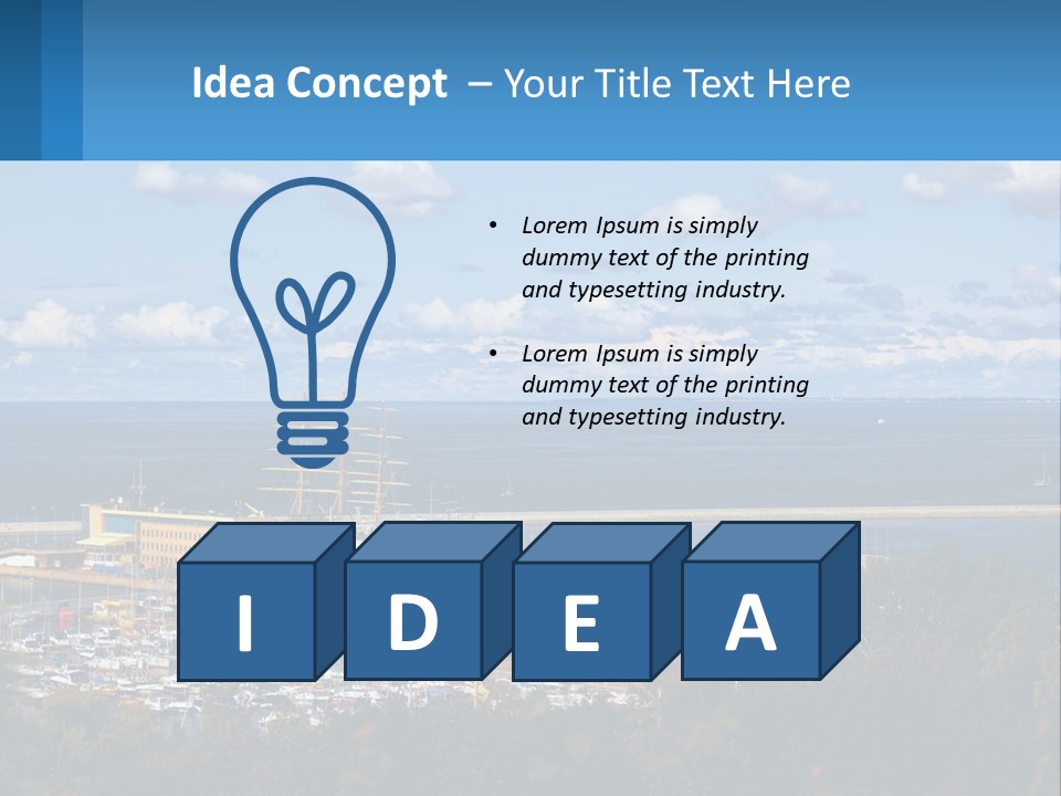 Yacht Port PowerPoint Template