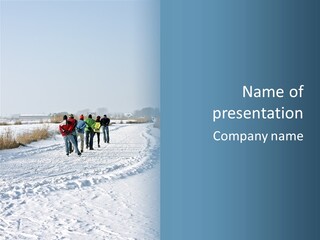 A Walk In The Snow PowerPoint Template