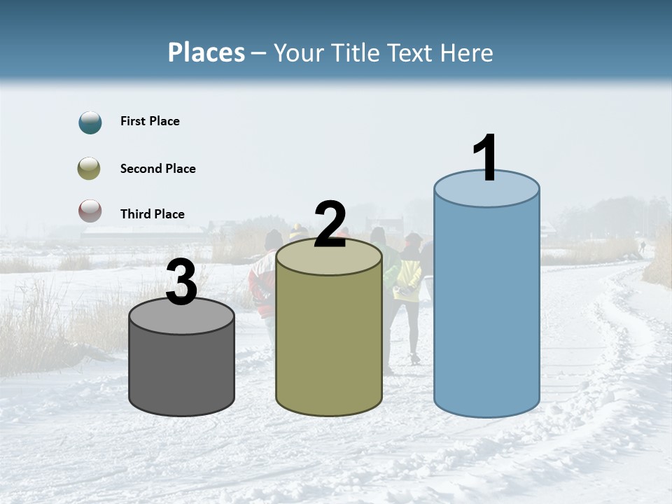 A Walk In The Snow PowerPoint Template