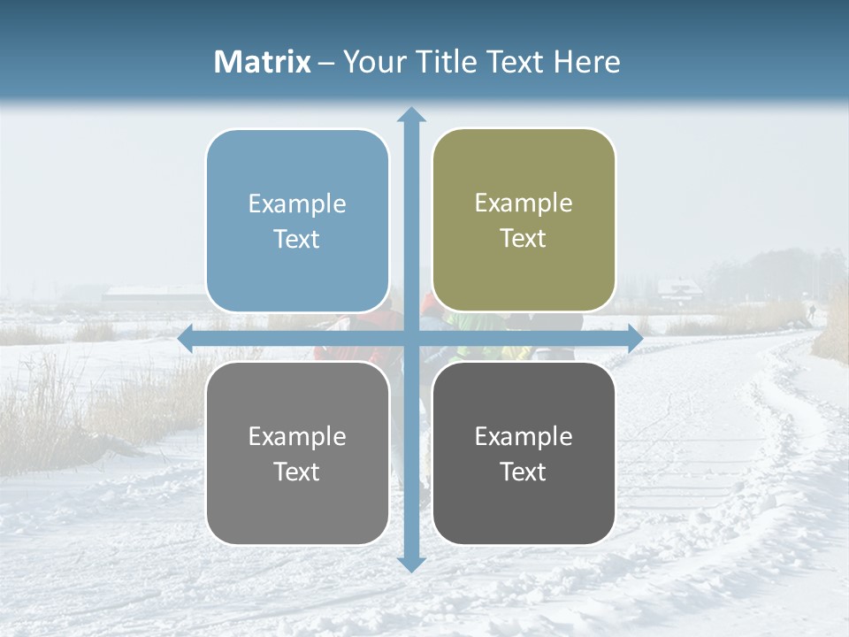 A Walk In The Snow PowerPoint Template