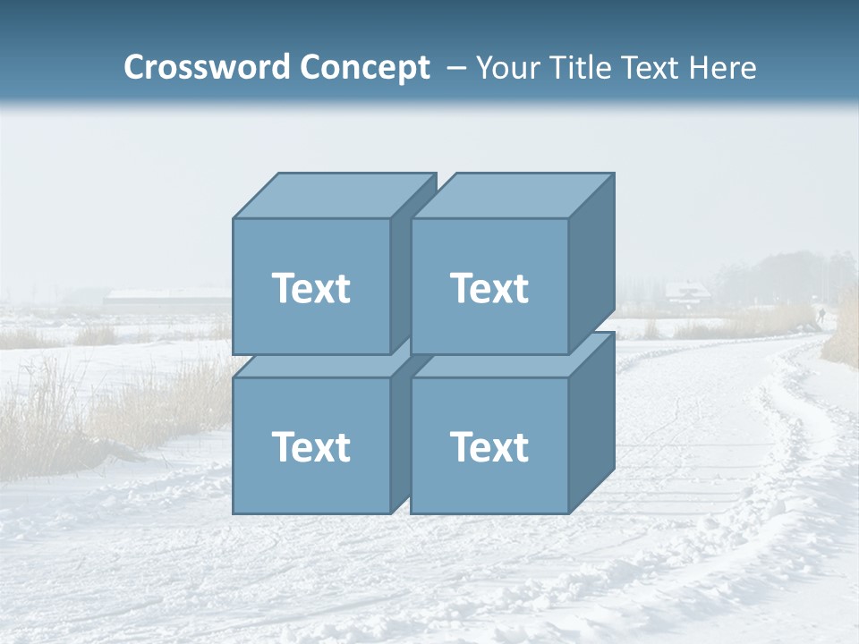 A Walk In The Snow PowerPoint Template