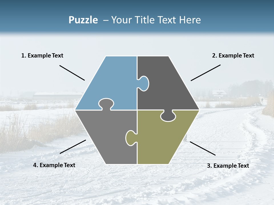 A Walk In The Snow PowerPoint Template