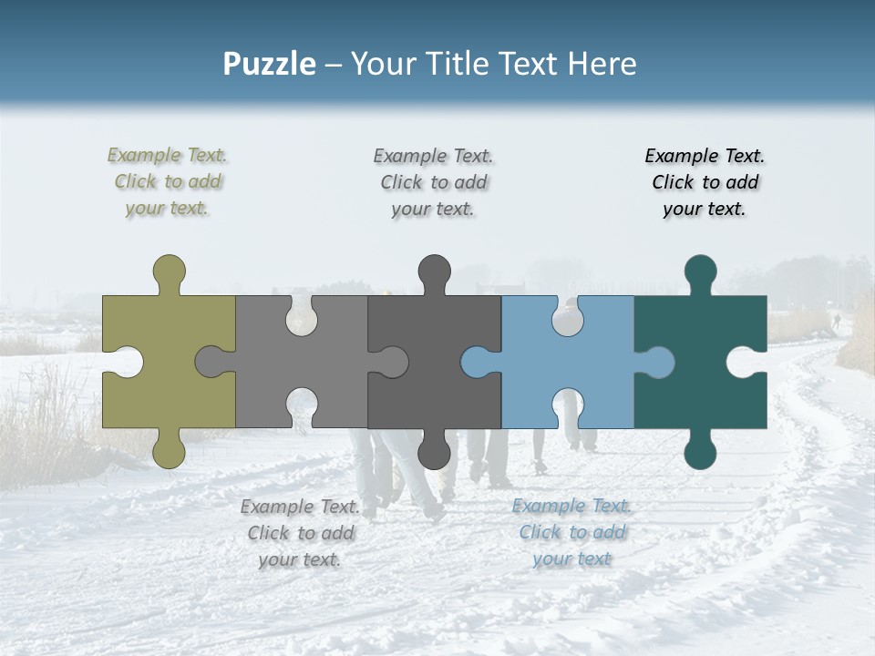 A Walk In The Snow PowerPoint Template