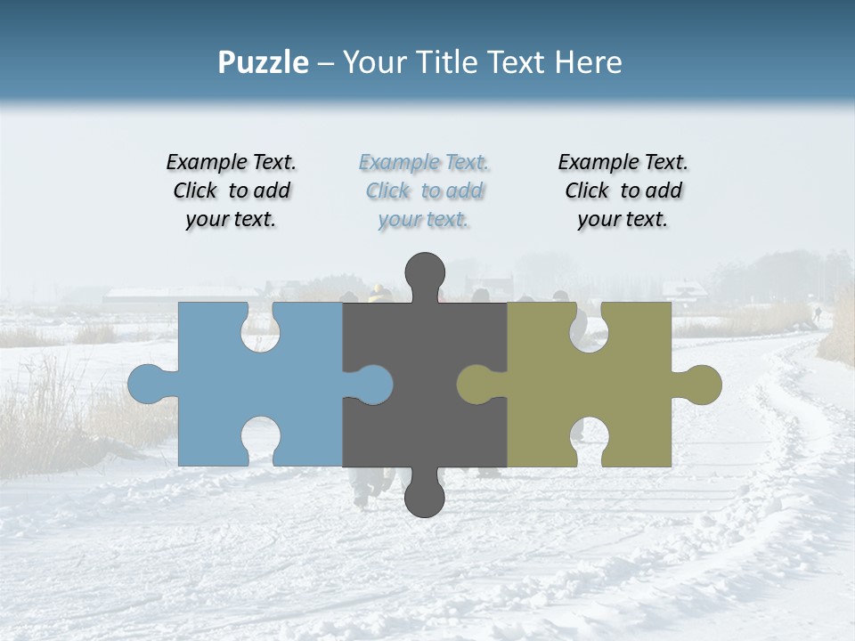 A Walk In The Snow PowerPoint Template