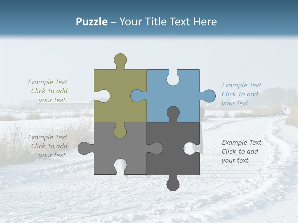 A Walk In The Snow PowerPoint Template