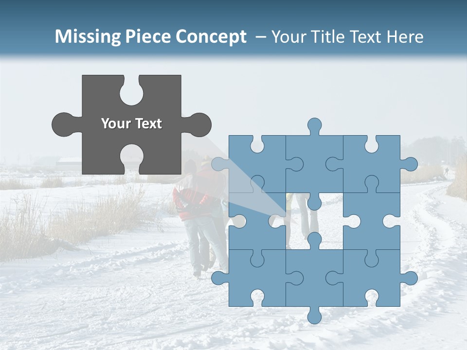 A Walk In The Snow PowerPoint Template