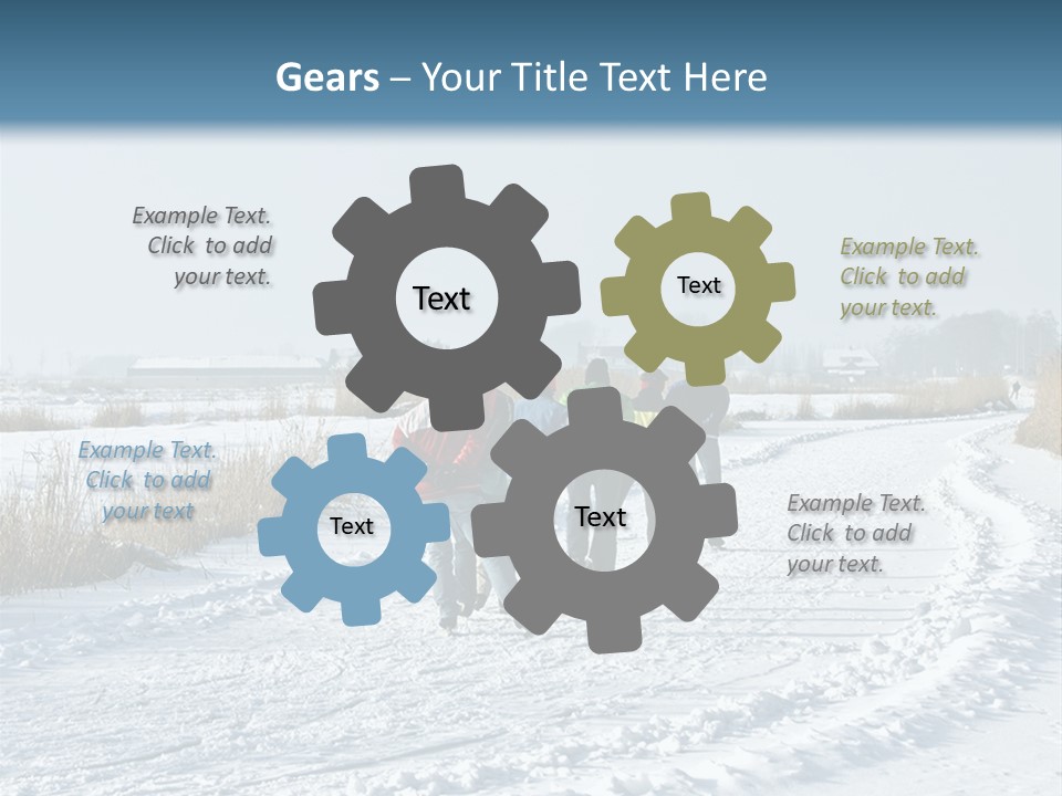 A Walk In The Snow PowerPoint Template