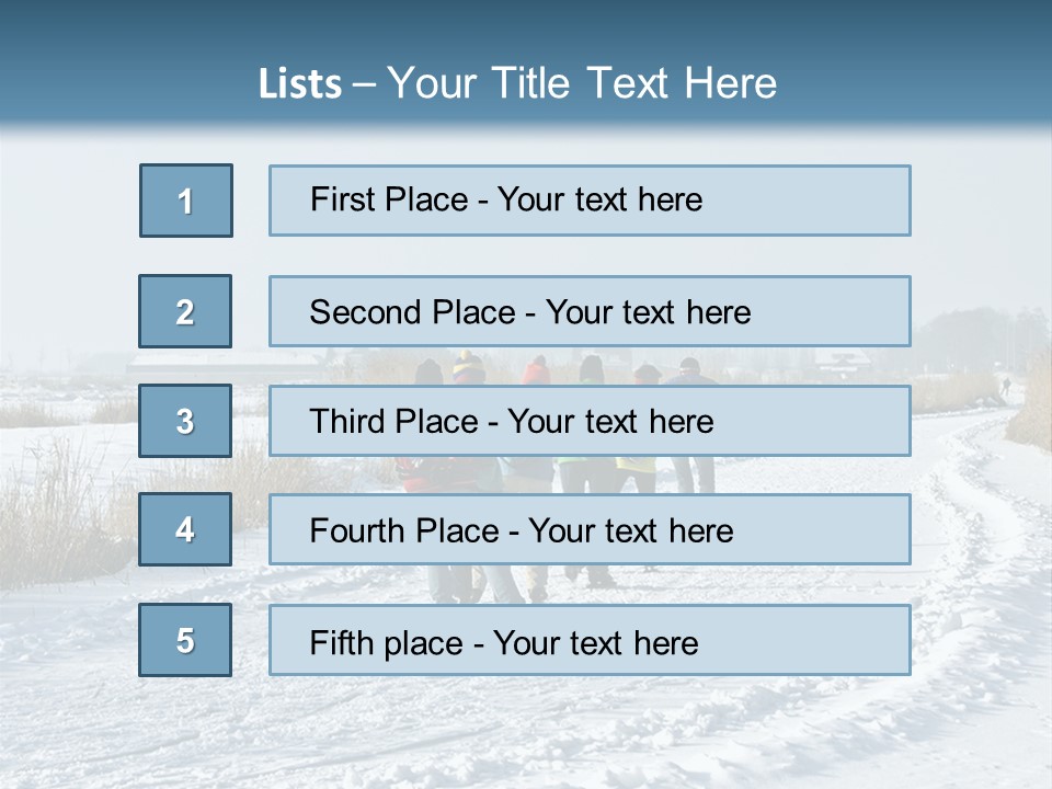 A Walk In The Snow PowerPoint Template