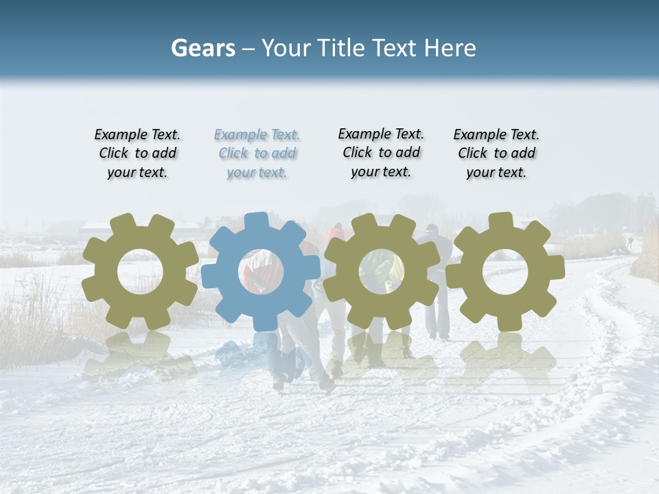 A Walk In The Snow PowerPoint Template