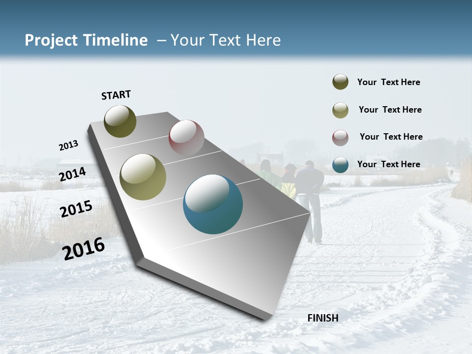 A Walk In The Snow PowerPoint Template