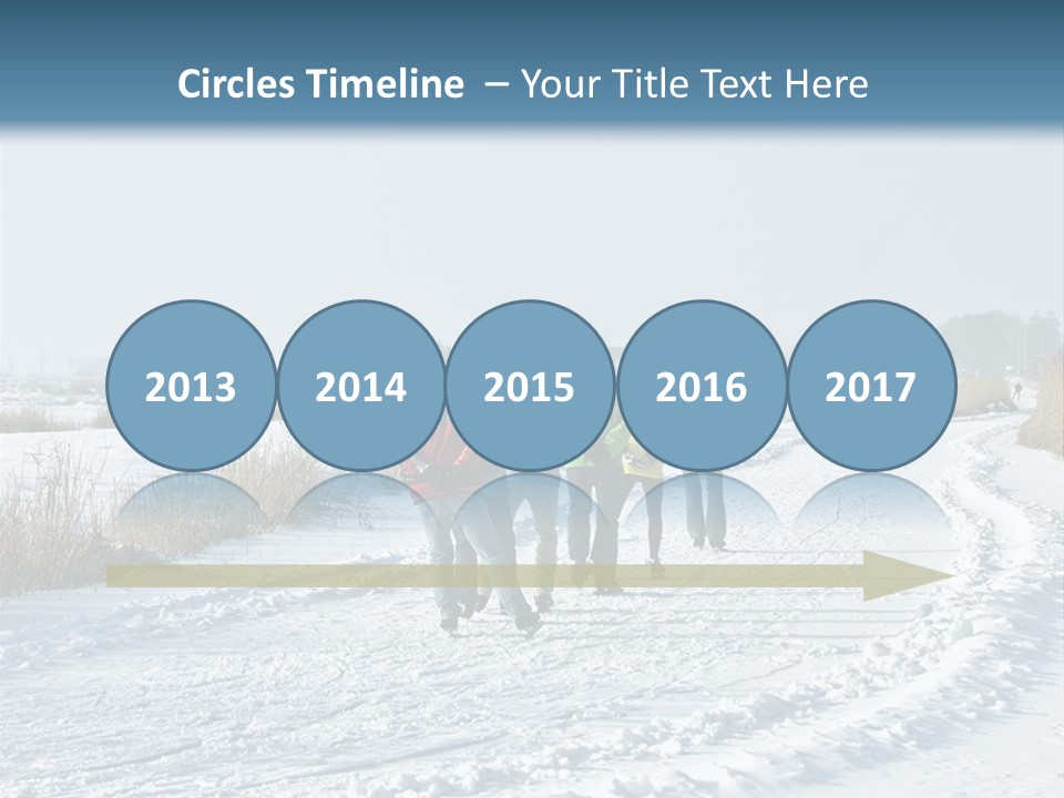 A Walk In The Snow PowerPoint Template