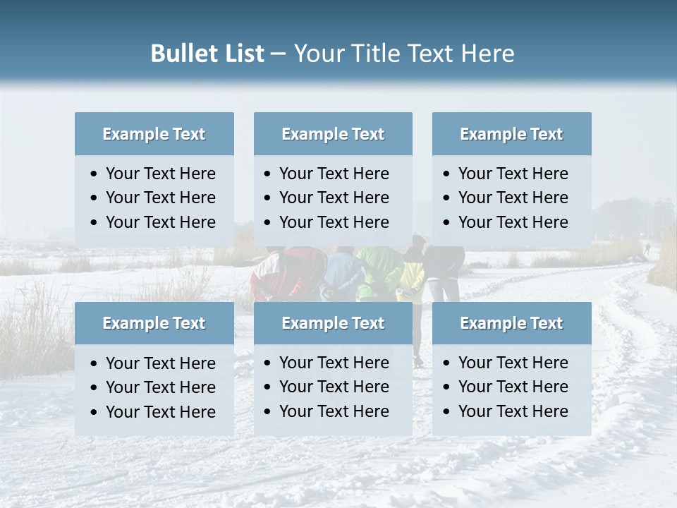 A Walk In The Snow PowerPoint Template