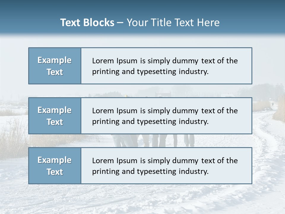 A Walk In The Snow PowerPoint Template