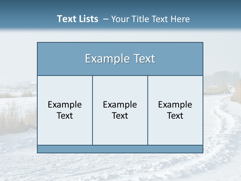 A Walk In The Snow PowerPoint Template