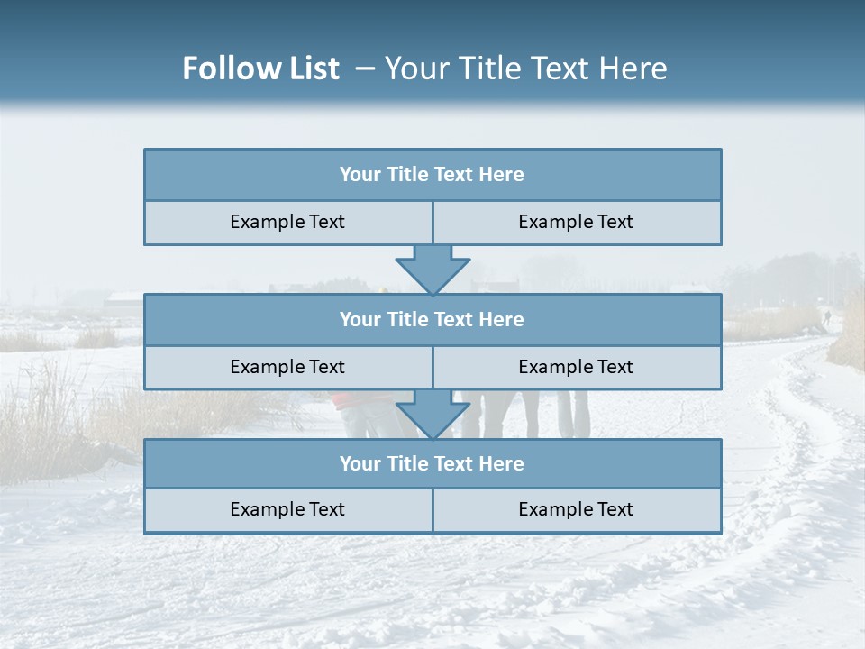 A Walk In The Snow PowerPoint Template