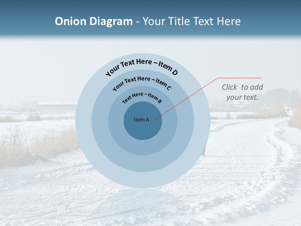 A Walk In The Snow PowerPoint Template