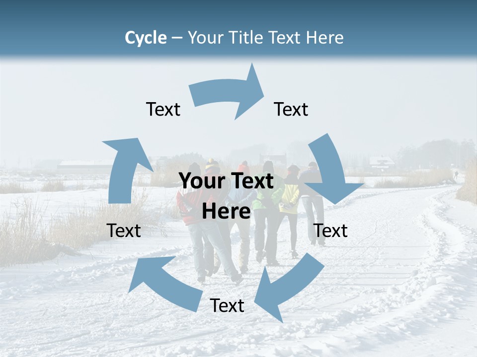A Walk In The Snow PowerPoint Template