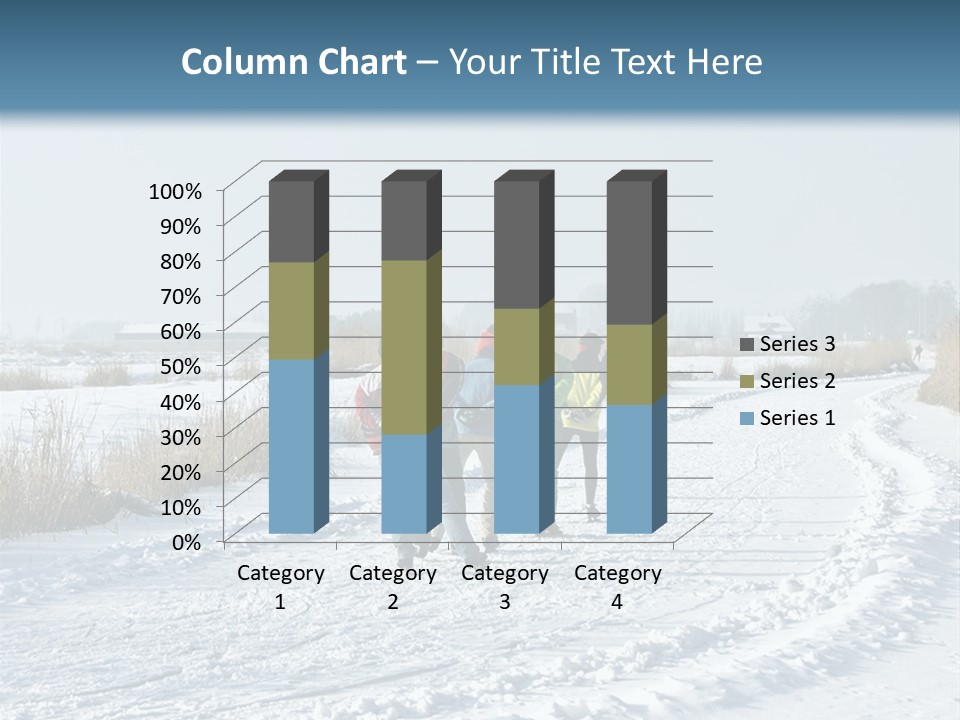 A Walk In The Snow PowerPoint Template