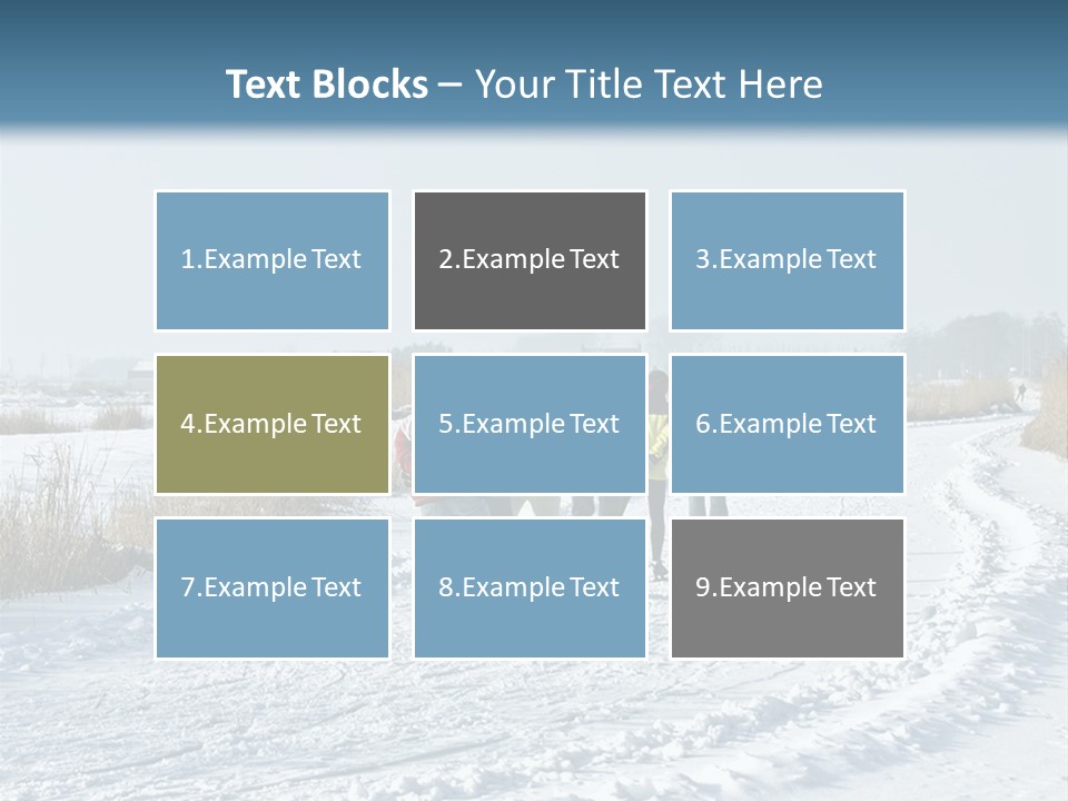 A Walk In The Snow PowerPoint Template