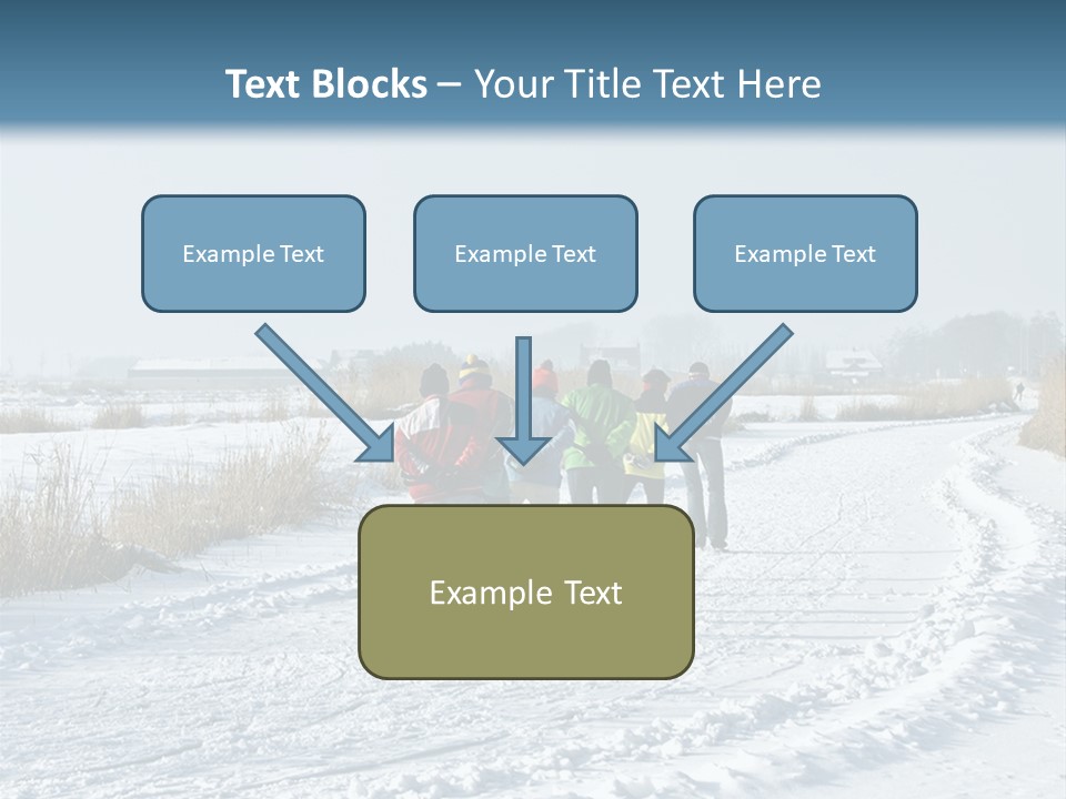 A Walk In The Snow PowerPoint Template