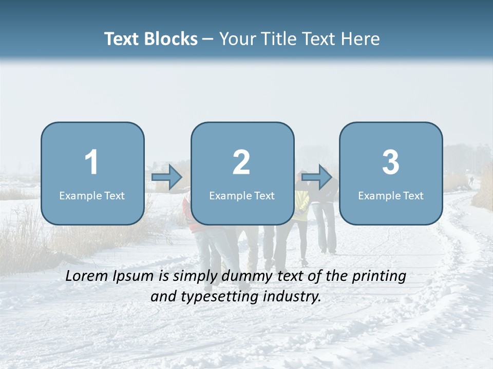 A Walk In The Snow PowerPoint Template