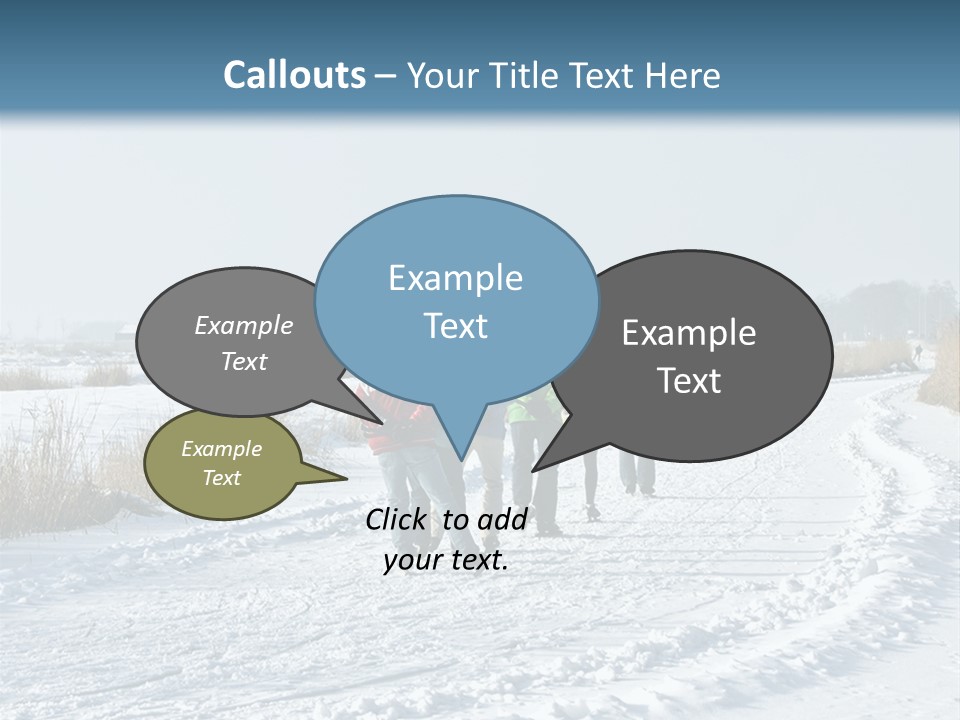 A Walk In The Snow PowerPoint Template