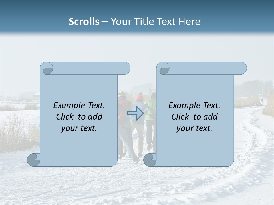 A Walk In The Snow PowerPoint Template