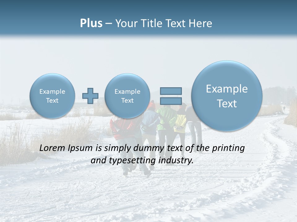 A Walk In The Snow PowerPoint Template