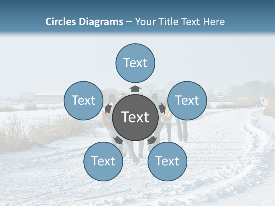 A Walk In The Snow PowerPoint Template