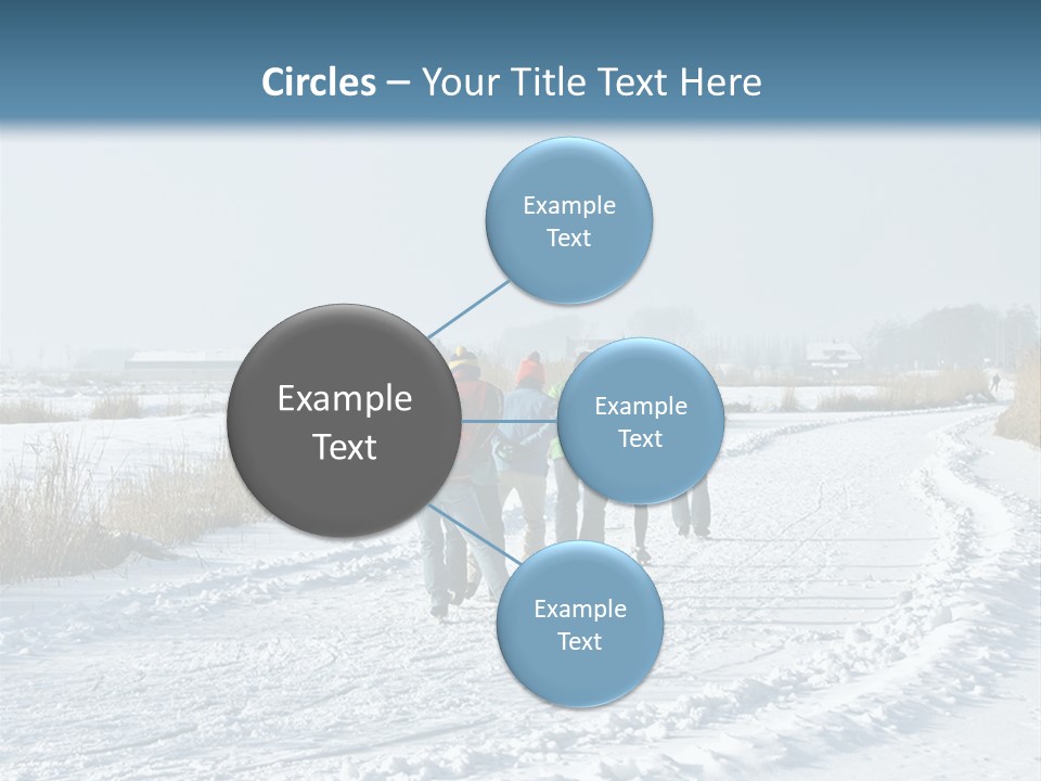 A Walk In The Snow PowerPoint Template