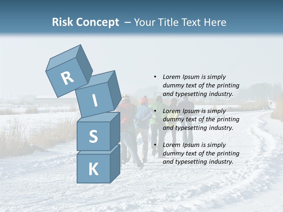 A Walk In The Snow PowerPoint Template