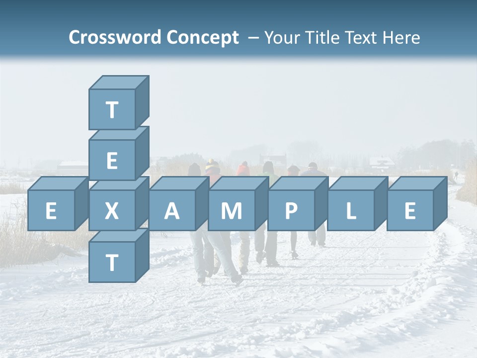 A Walk In The Snow PowerPoint Template