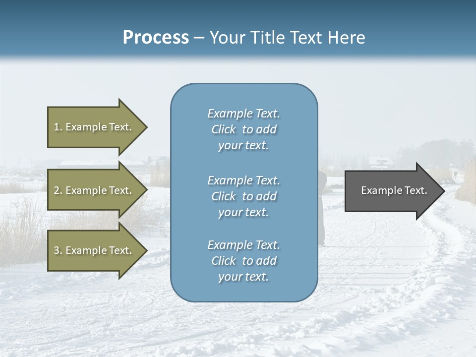 A Walk In The Snow PowerPoint Template